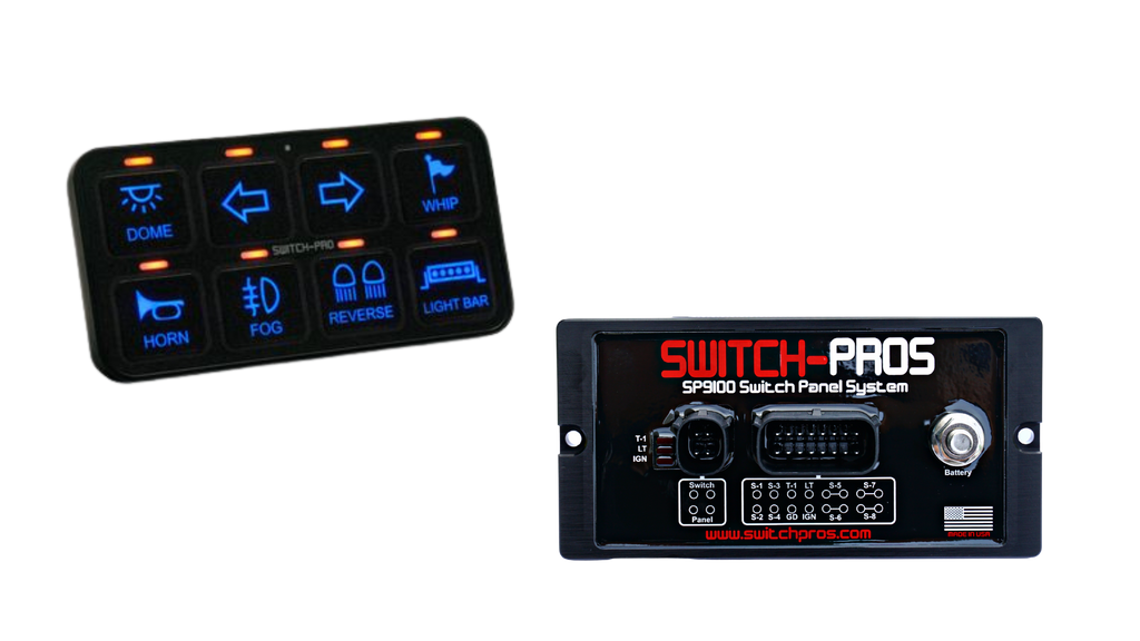 SP-9100 8 Switch Complete Vehicle Wiring System By SWITCH PROS